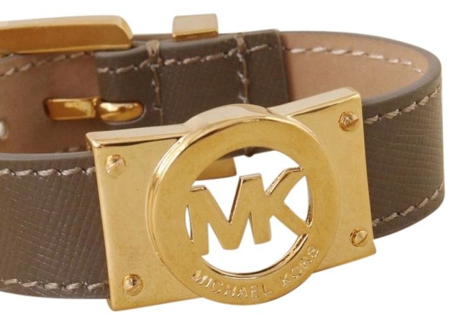 michael kors leather strap bracelet